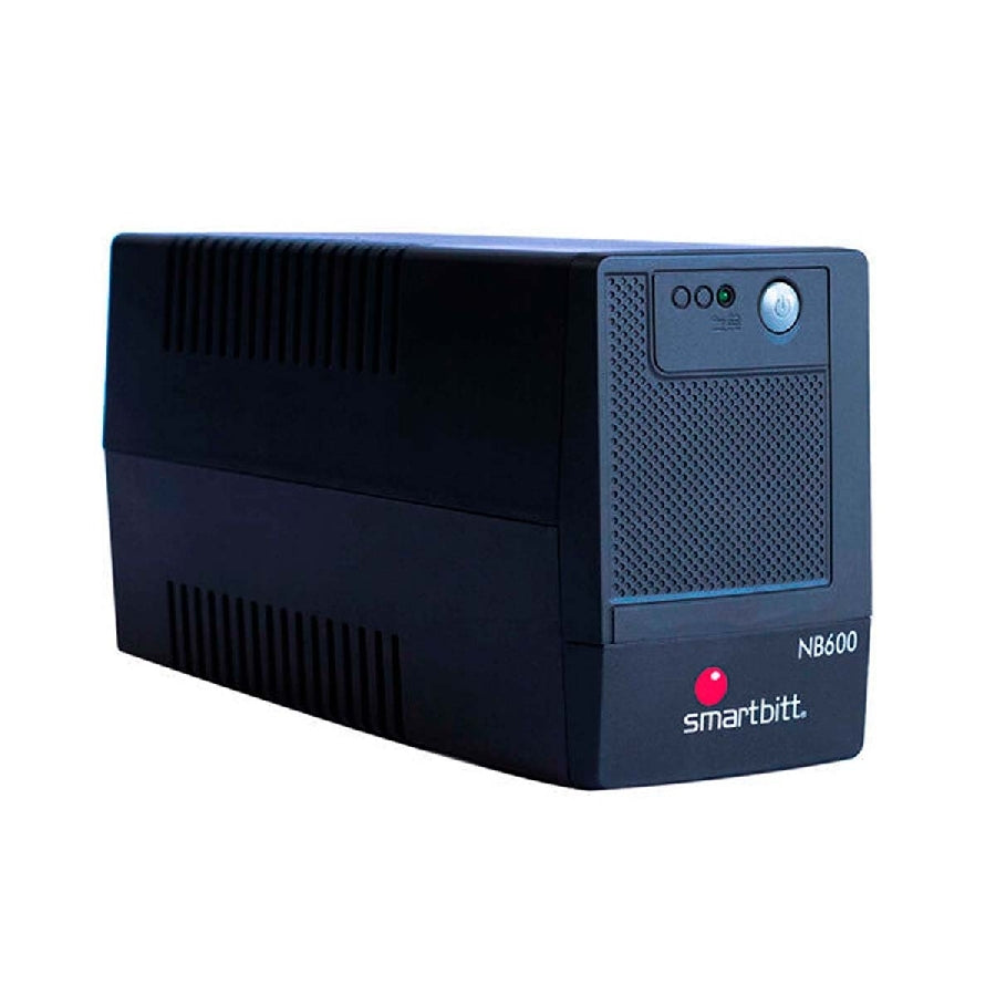 No-Break SMARTBITT SBNB600 600 VA - 4 Contactos, Protección Sobretensión, Negro Imagen secundaria del producto