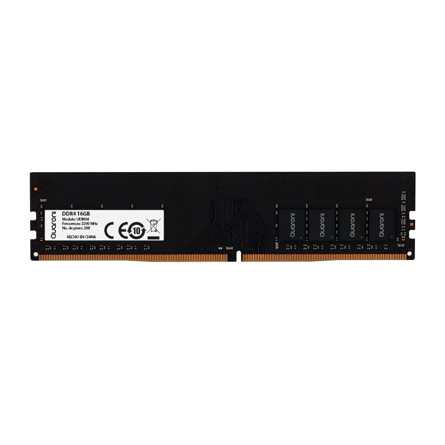 Memoria RAM Quaroni UDIMM DDR4 16GB 3200 MHz CL22 - Alto rendimiento Imagen principal del producto