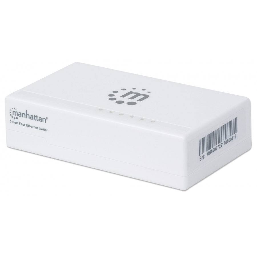 Switch Manhattan 560672 5 Puertos 10/100 Mbps - Desktop Compacto