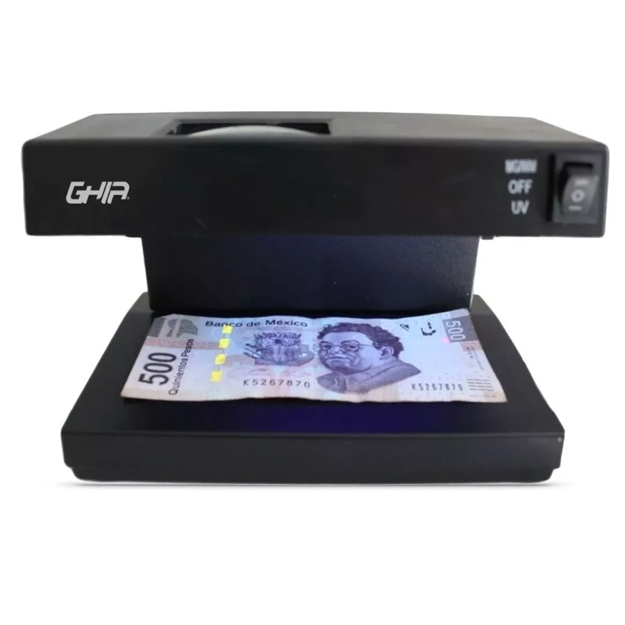 Lámpara Detectora UV Ghia GLUV1 - Billetes Falsos y Documentos Oficiales