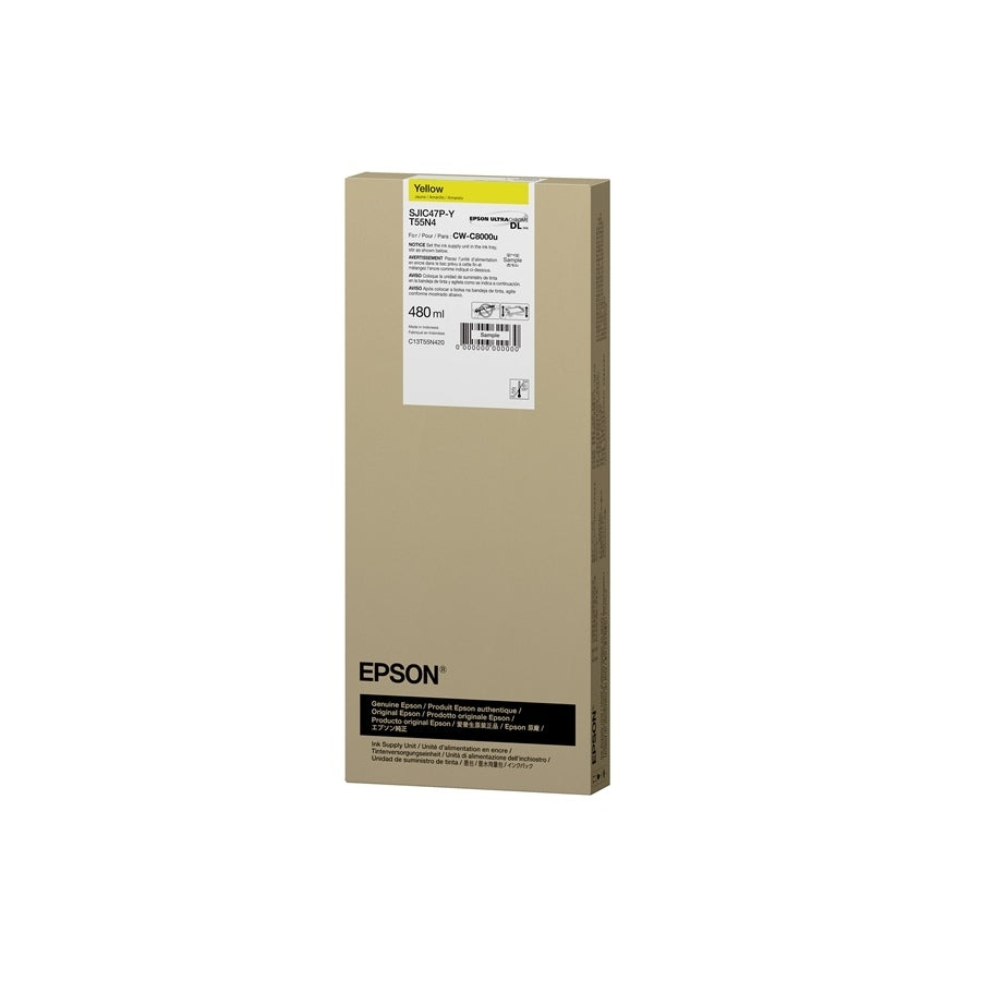 Cartucho Epson C13T55N420 Amarillo 480ml - ColorWorks C8000