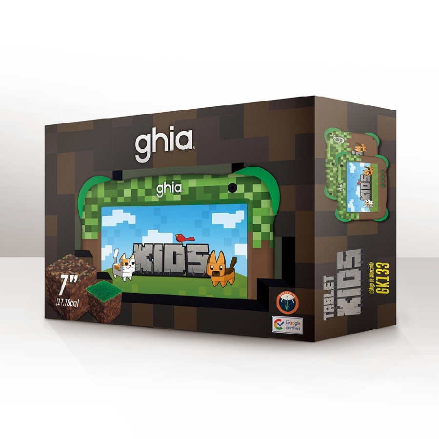 Tablet Ghia GK133P24 7 Pulgadas Android 14 - 4GB RAM, 64GB Almacenamiento