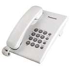 Teléfono Panasonic KX-TS500MEW Alámbrico Analógico - Control de Volumen 4 Niveles