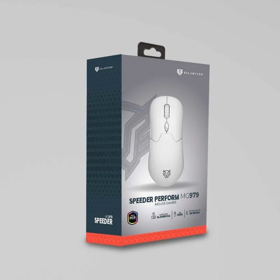 Mouse Gamer Balam Rush Speeder Perform BR-936859 - 7 Botones, 5000 DPI, RGB, Inalámbrico