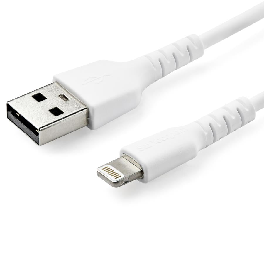 Cable Lightning USB A 1M StarTech RUSBLTMM1M - Certificado MFI Apple Blanco