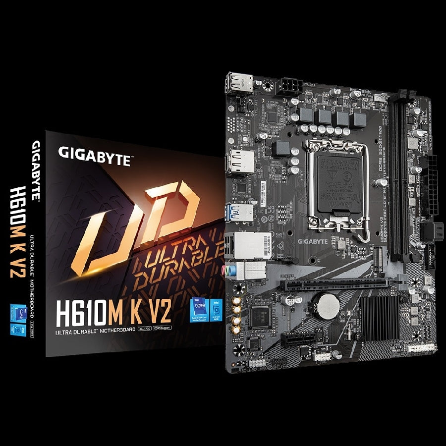 Tarjeta Madre Gigabyte H610M K V2 Socket 1700 - DDR5, Micro ATX, HDMI Imagen principal del producto