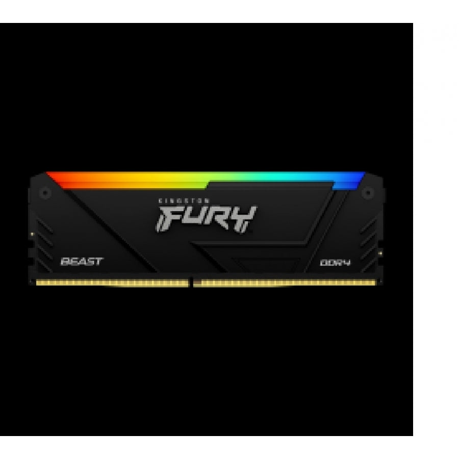 Memoria RAM Kingston Fury Beast 8GB DDR4 3200MHz - RGB XMP Negro Imagen principal del producto