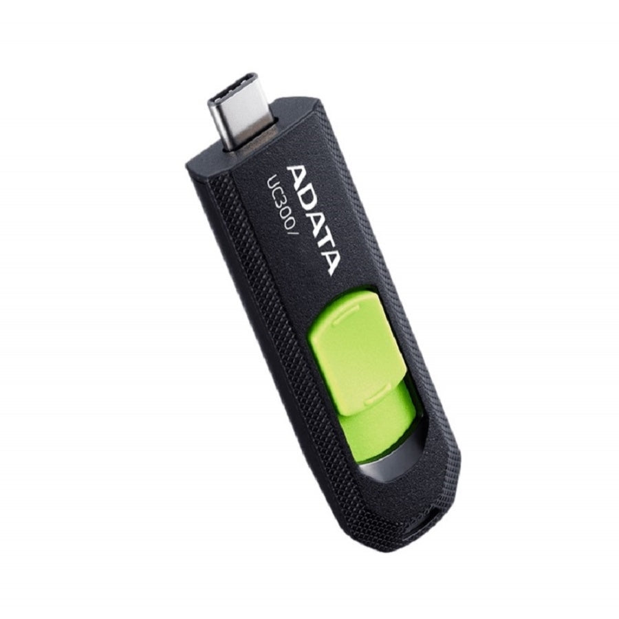 Memoria USB ADATA UC300 128GB USB 3.2 - Retractil Negra Verde