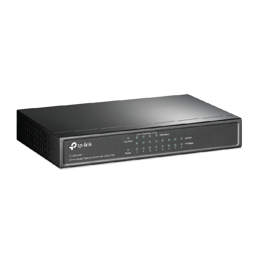 Switch TP-Link TL-SG1008P 8 Puertos Gigabit con 4 Puertos PoE