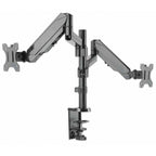 Soporte Monitor Manhattan 461597 - Doble Pantalla 17 a 32 Pulgadas con Pistón a Gas