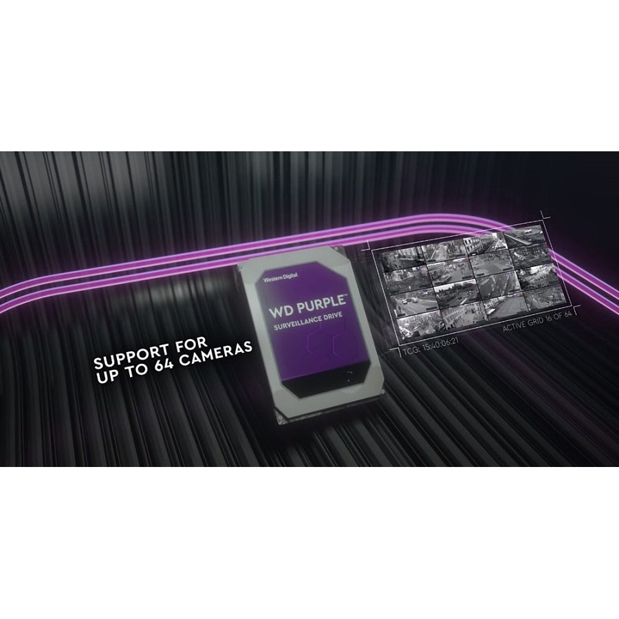 Disco Duro WD Purple 4TB 3.5 SATA - Vigilancia 24/7 hasta 64 Cámaras