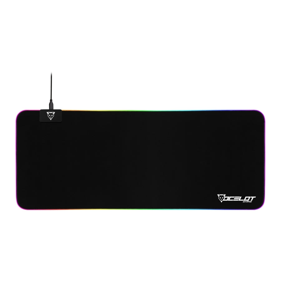 Mouse Pad OCELOT Gaming Extendido RGB 800x300mm - 14 Modos de Color