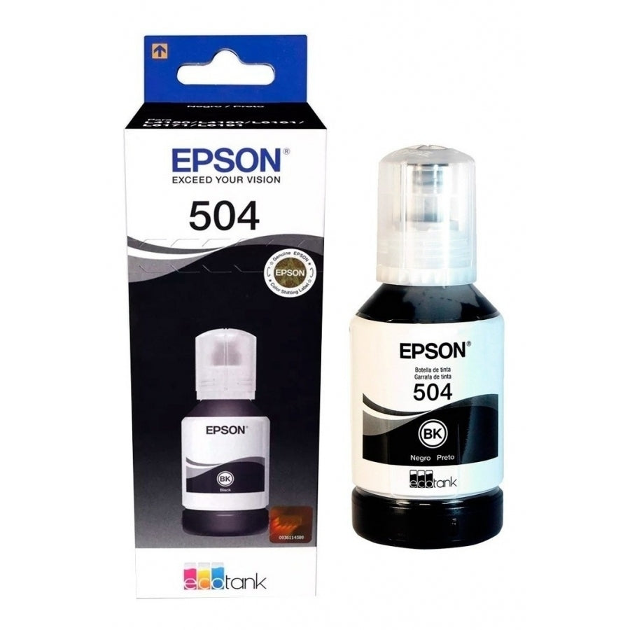 Cartucho Epson T504 Negro - 7,500 Páginas para L4150, L4160 Imagen principal del producto