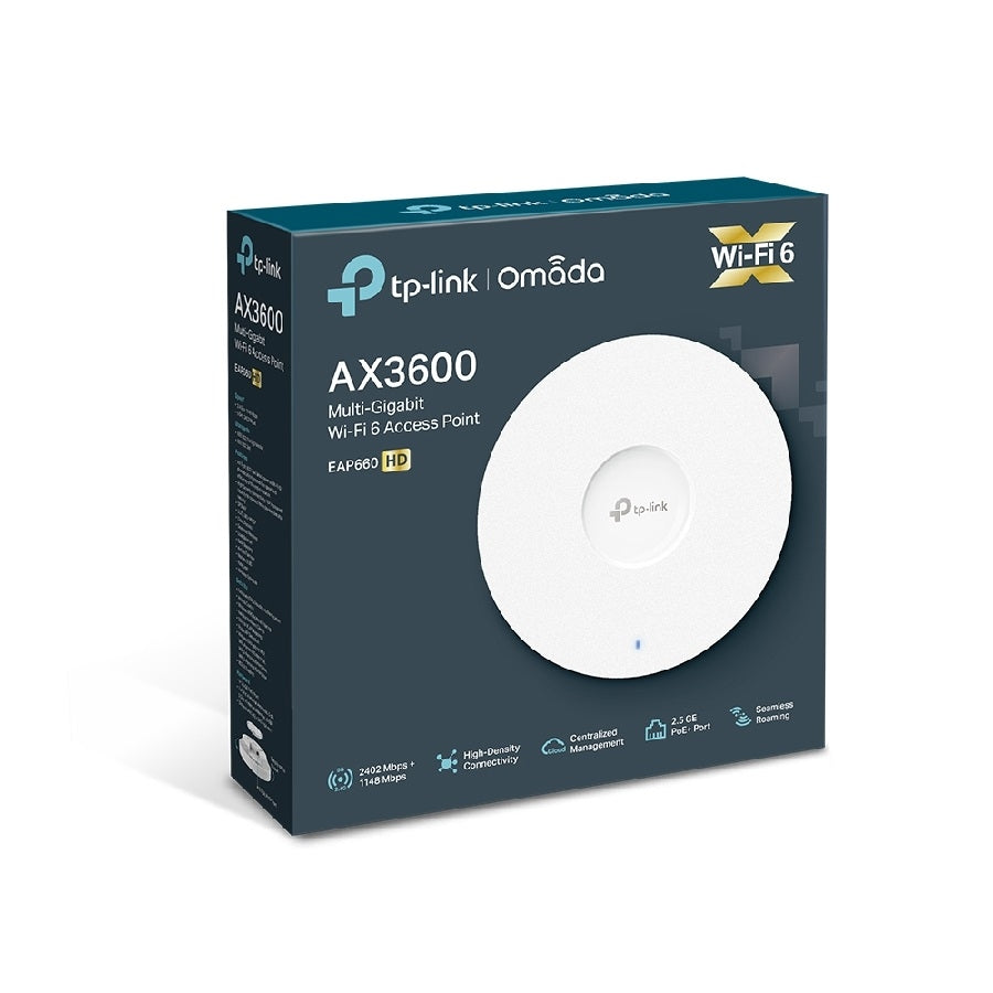 Access Point TP-Link Omada EAP660 HD - WiFi 6 AX3600 Banda Dual